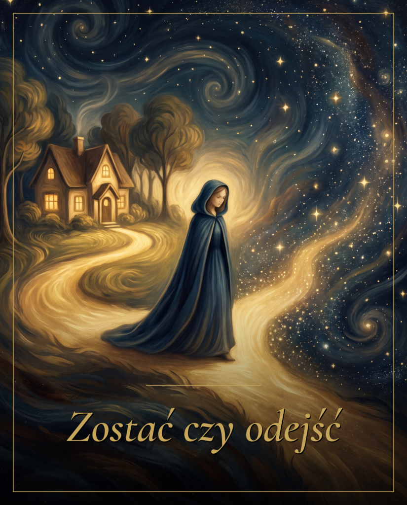 Grafika wróżby: Zostać czy odejść